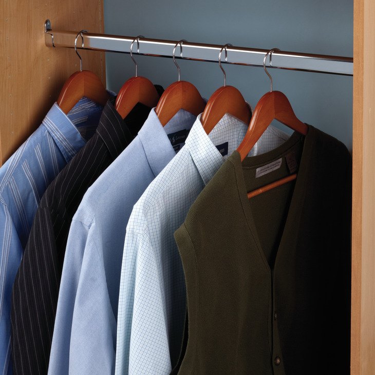 Oval Closet Rod - Black